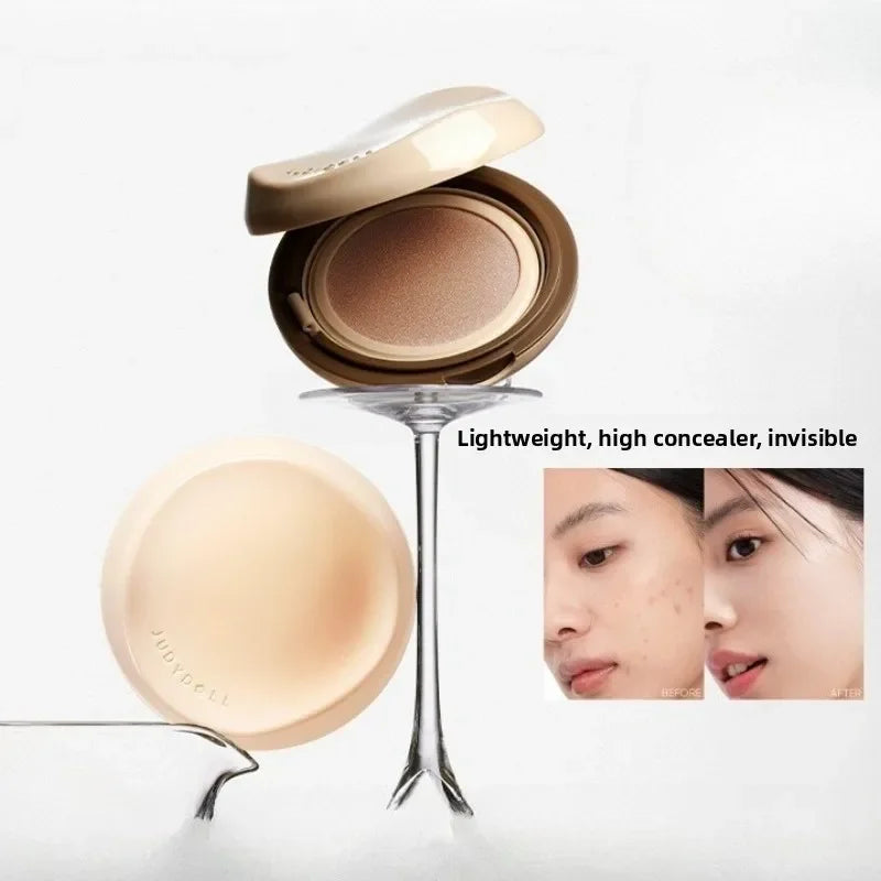 Long-lasting Liquid Foundation with Air Cushion - Oil-Control & Brightening Makeup