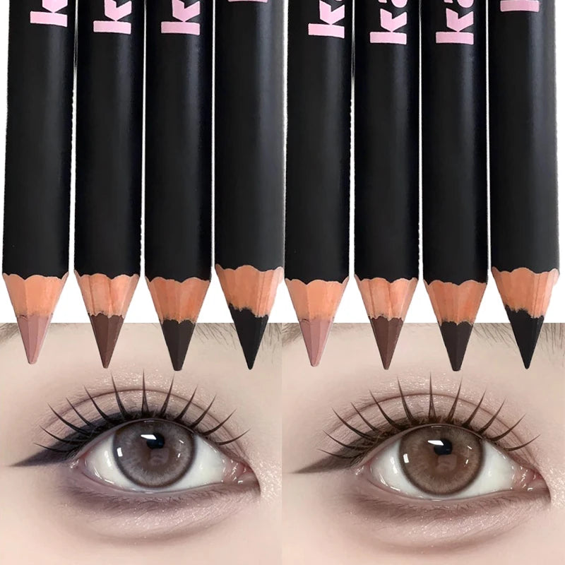 Long-Lasting Waterproof Matte Eyeliner Pencil - Smudge-Proof Eye Makeup