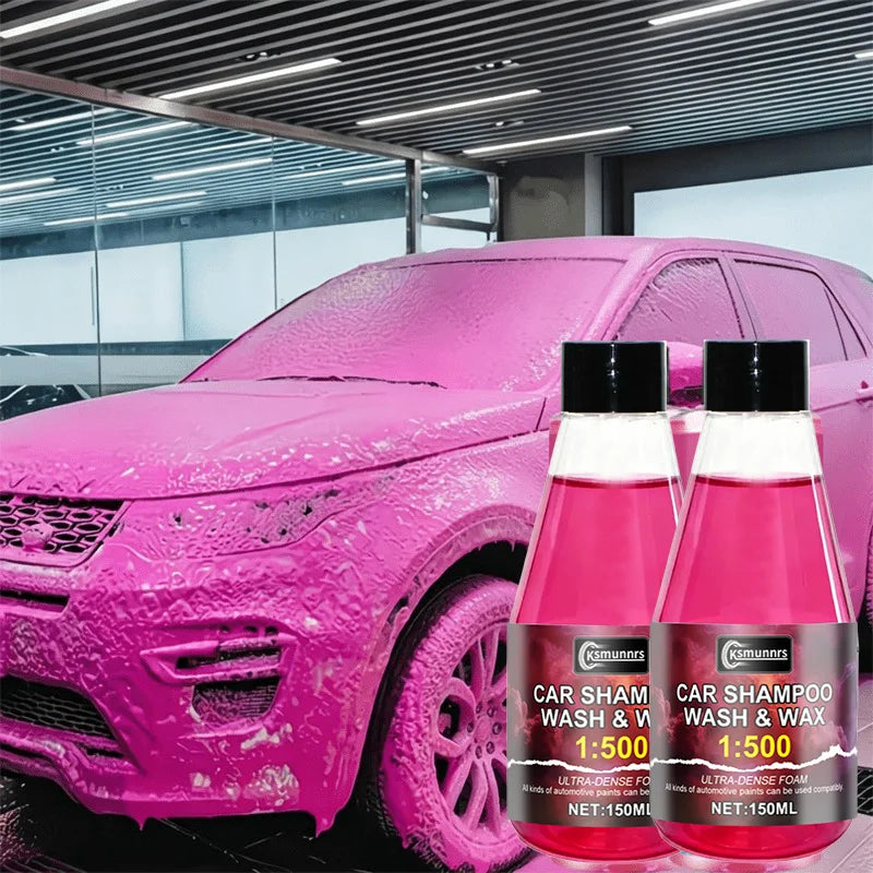 Automotive Exterior Car Wash Liquid - Pink High Foam, Creamy Full Coverage