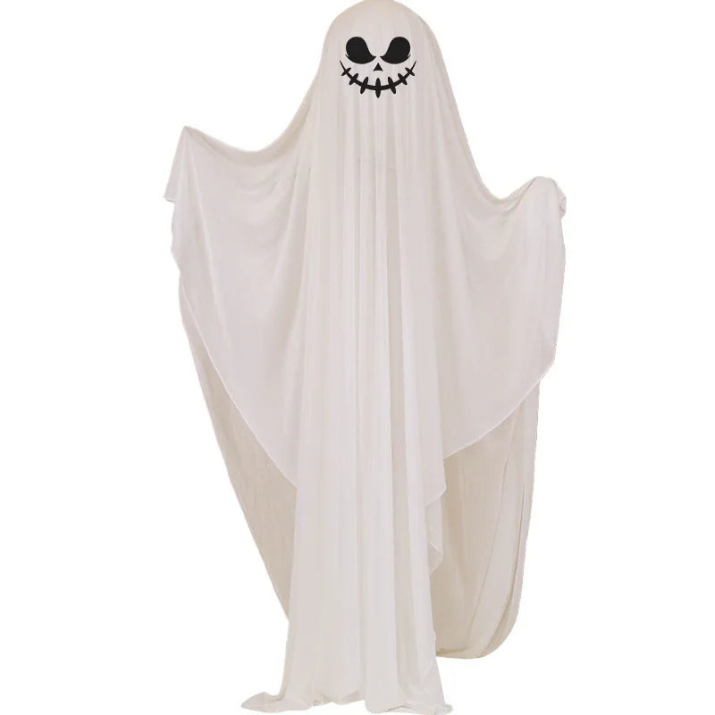Life-Size Scary Ghost Halloween Decoration - Glow-in-the-Dark Outdoor Figure
