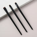 Set of 3 Makeup Brushes for Eyeliner and Eyebrow Contouring - Portable Flat Fine Detailing Tools