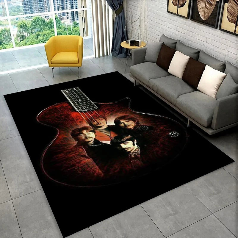 Star-Shaped Carpet Rug for Playroom and Living Room - Non-Slip Floor Mat