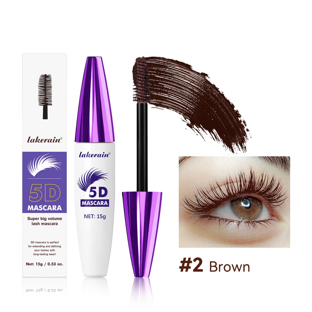 5D Waterproof Lengthening & Volumizing Mascara - All Colors, 15g