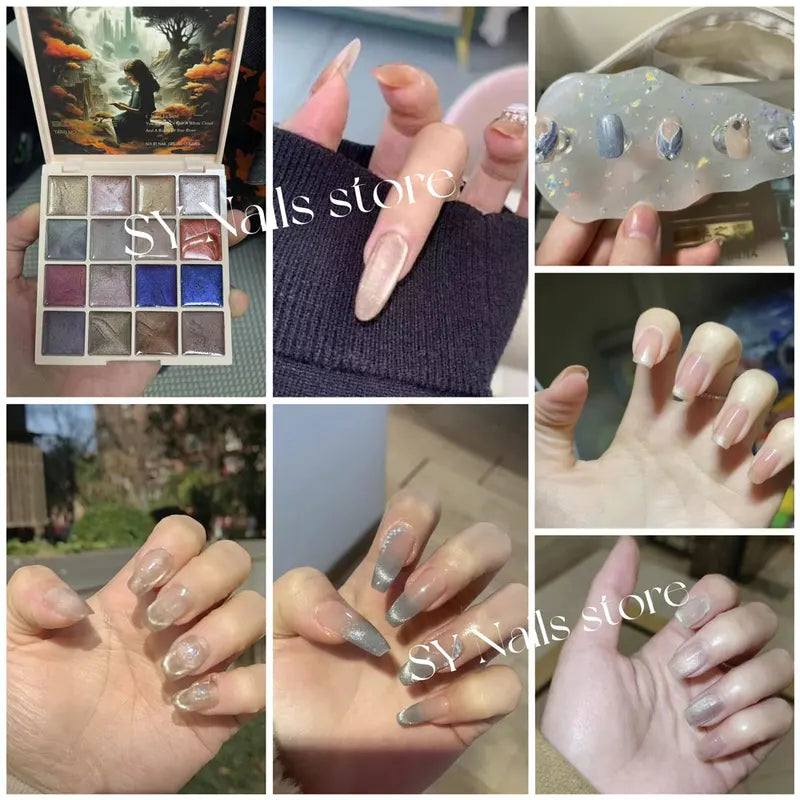 Magnetic Gel Nail Polish Set - 16 Colors for Professional & Home Use