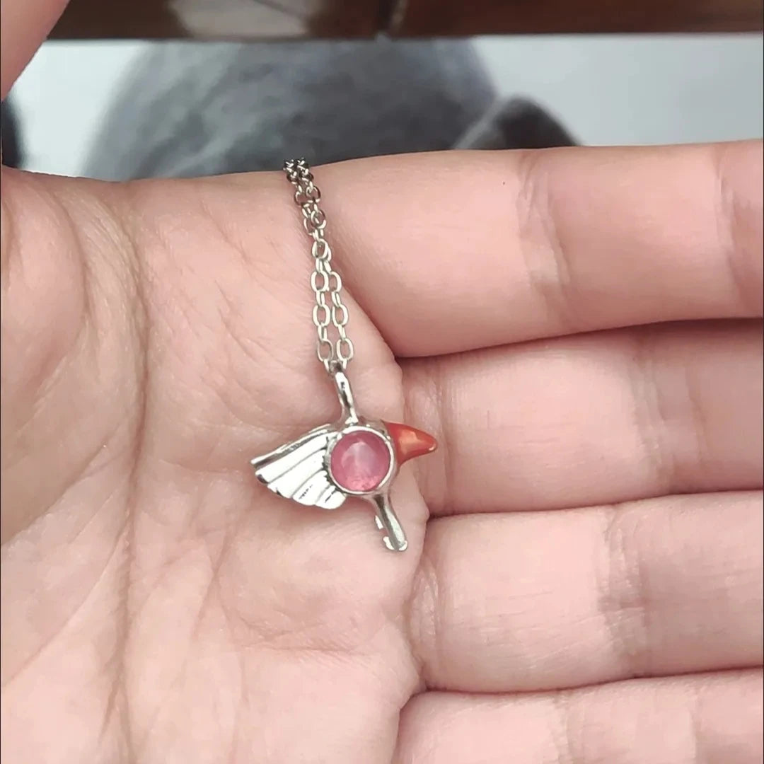 Kawaii Cardcaptor Sakura Pendant Necklace Anime Cartoon Magic Girl Jewelry Gift