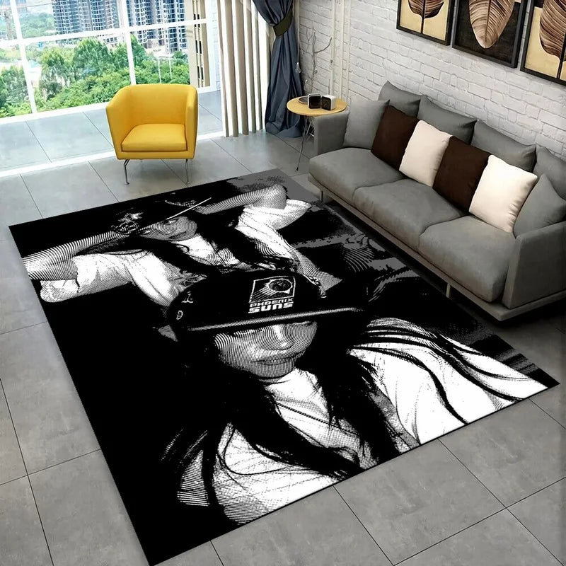 Star Carpet Rug for Kids Playroom Bedroom Living Room Home Decor - Non-slip Floor Mat
