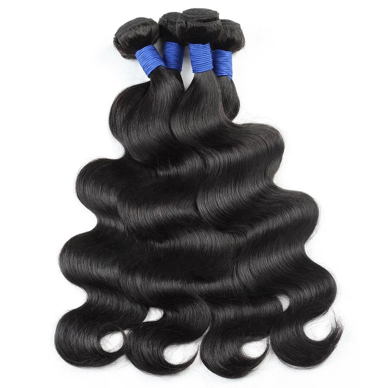 Body Wave Human Hair Extensions 38-40 Inch Double Drawn Brazilian Remy Bundles
