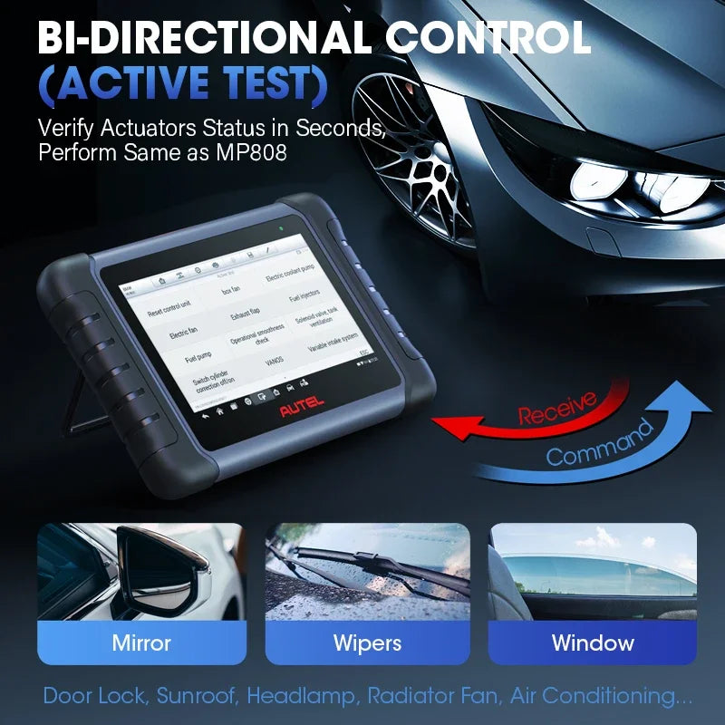 OBD2 Car Diagnostic Scanner with Bi-Directional Control for 150+ Car Brands
