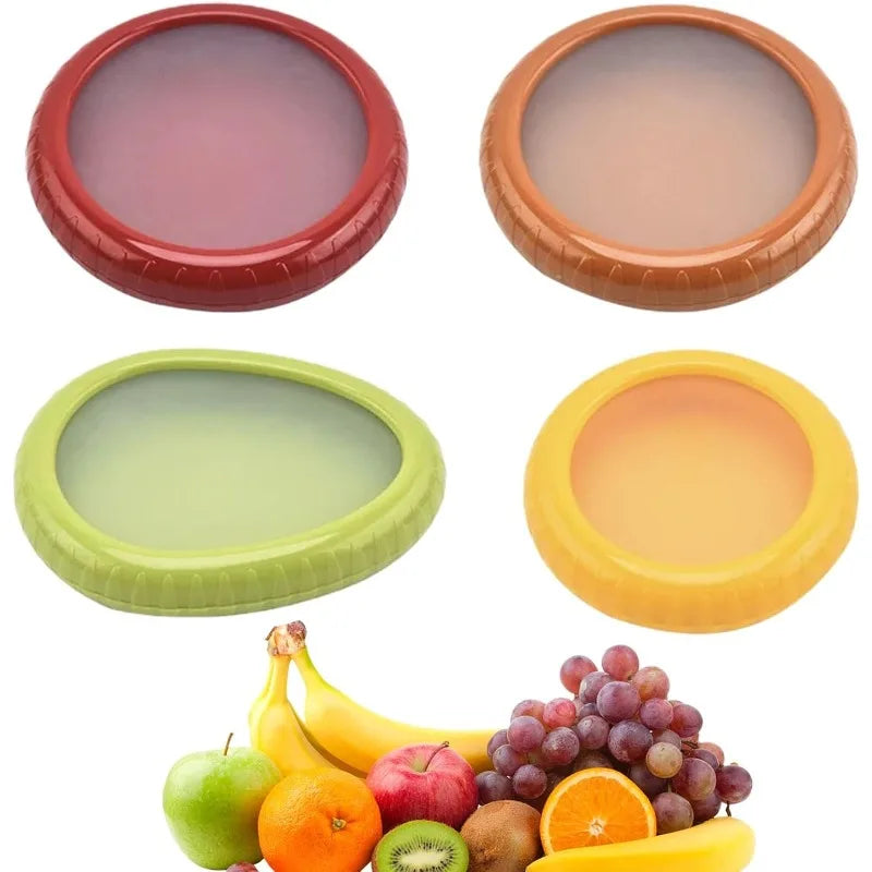 Fresh Fruit Storage Box - Reusable Silicone Fruit Saver Containers