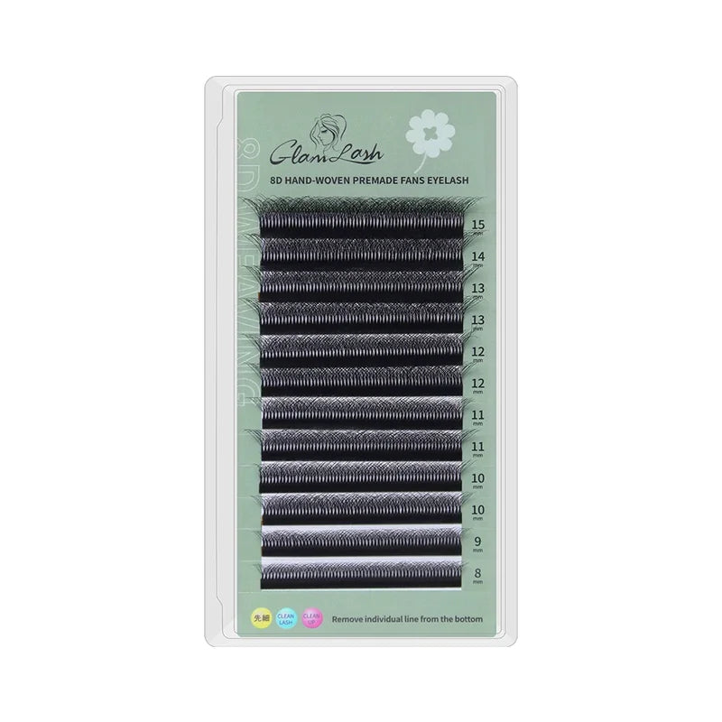 8D-W Shaped Premade Volume Eyelash Extensions Clover W Style Mink Lashes