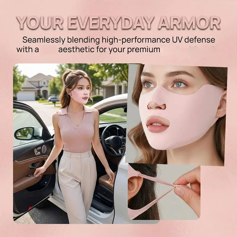 Breathable UV Protection Face Mask for Outdoor Activities - Washable Sun Shield