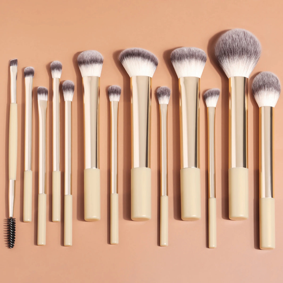 13-Piece Makeup Brush Set with Foundation, Concealer, Eyeshadow & Blush Brushes - Face Cosmetic Tools