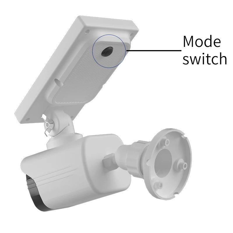 Solar Waterproof Dummy Security Camera with Flood Lights - Motion Activated