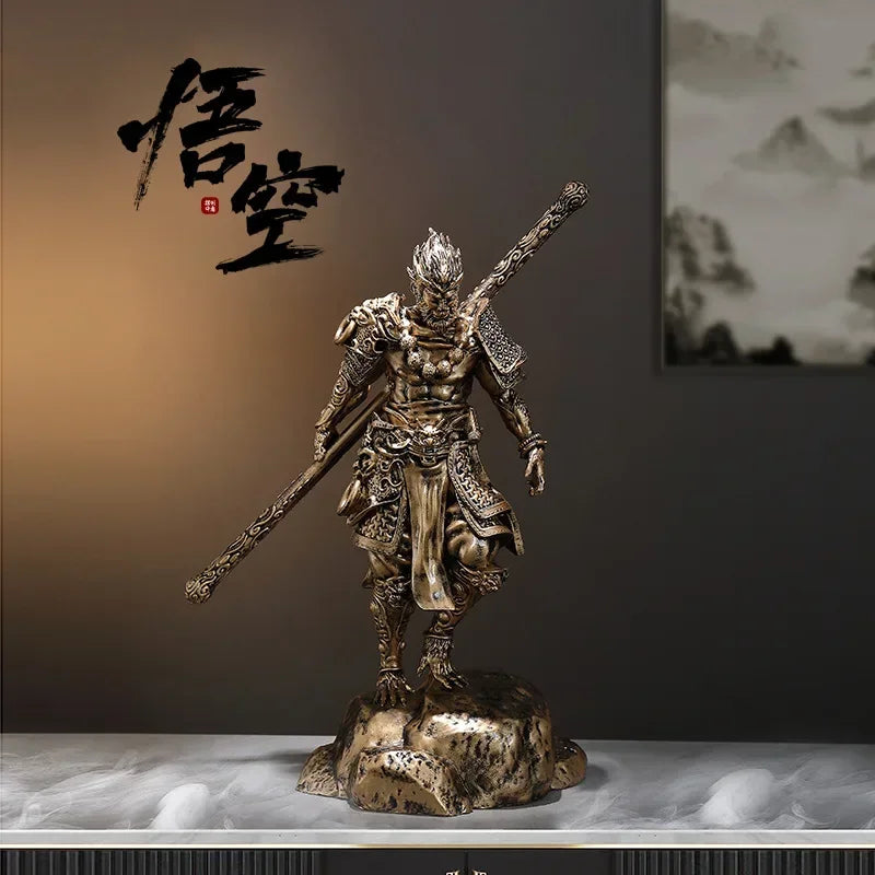 Sun Wukong Mythology Statue Resin Decor for Living Room & Study - Home Ornament
