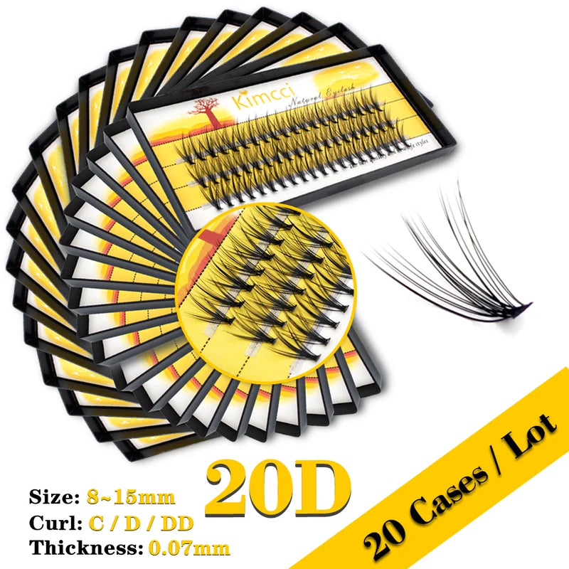Wholesale Mink Eyelash Extension Clusters 3D Volume Fake Lashes for Professional & Home Use