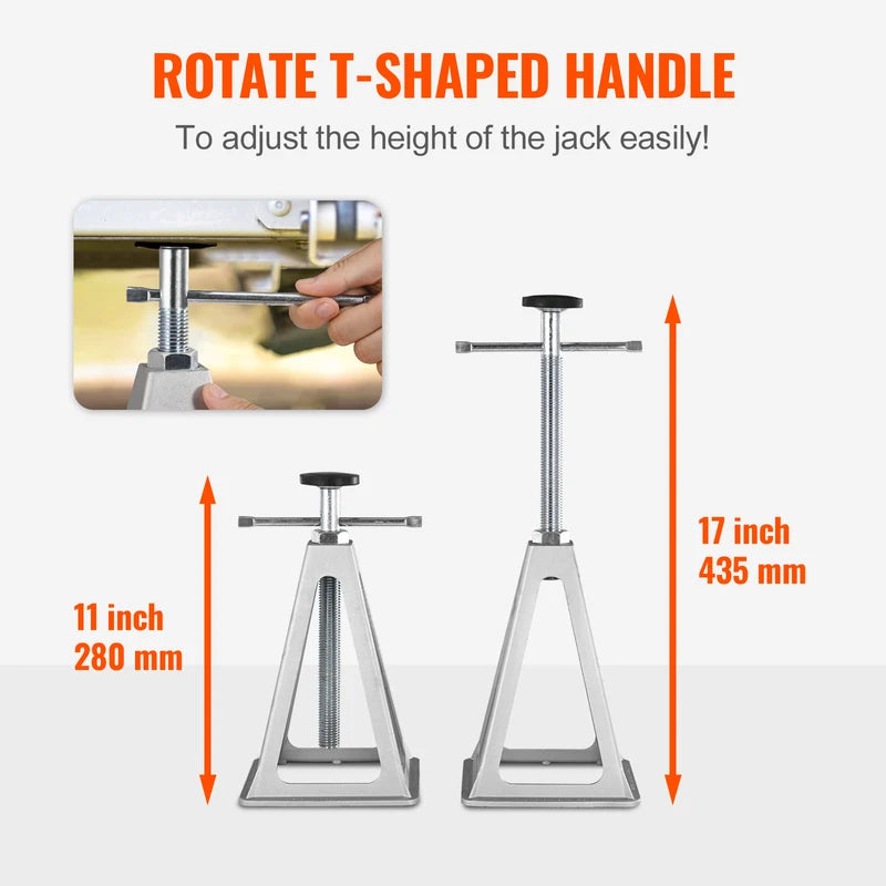 RV Stabilizer Jacks 4 Pack Aluminum Leveling Stack Jack Up to 6000 lbs