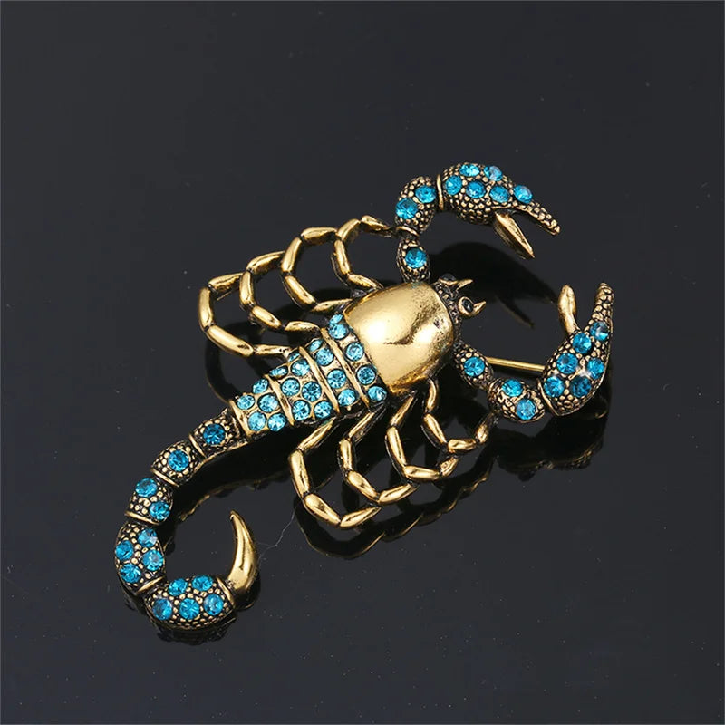 Halloween Retro Scorpion Insect Brooch Jewelry Accessory Gothic Gift