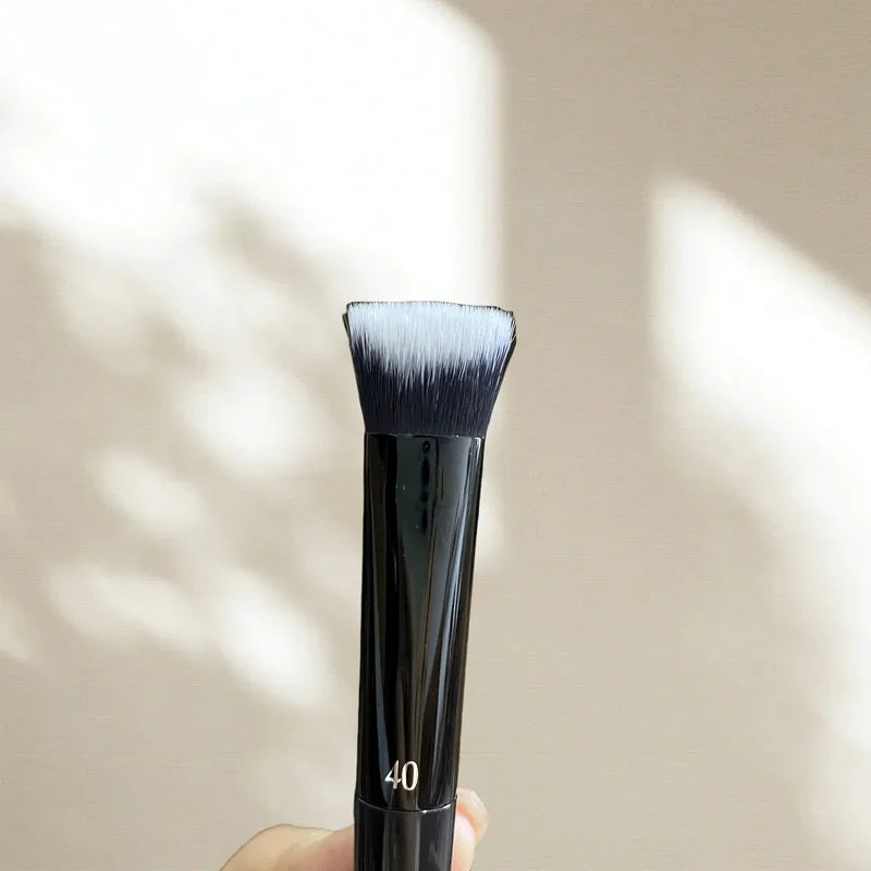 Angled Concealer Brush for Face & Under Eye Makeup - Vegan, Multi-Color Handle Options