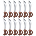 12 Pcs Inflatable Pirate Swords Toy Set for Parties Halloween Pool Play
