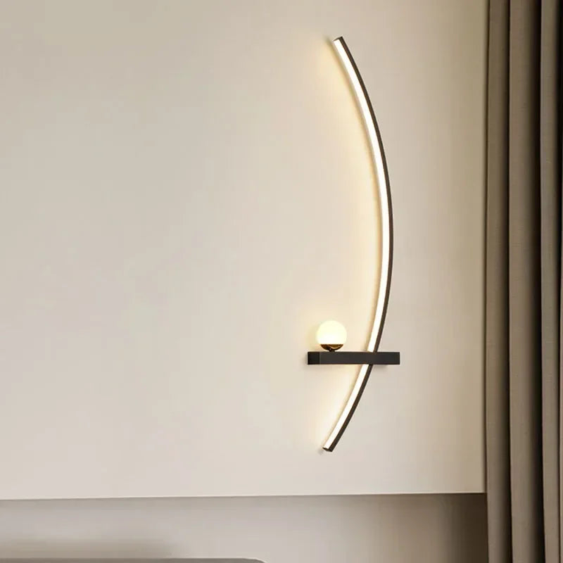 Modern LED Wall Sconce - Minimalist Stripes Decorative Lighting for Bedroom & Living Room