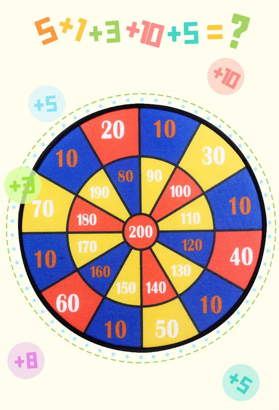 Child Montessori Educational Toy Set - Cartoon Animal Dart Board & Sticky Ball for Kids 2-4 Years