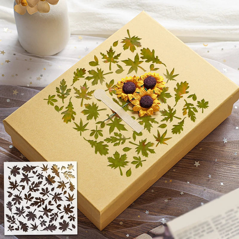Reusable Maple Leaf Stencil for Painting and Airbrush Art - Fall Design Template