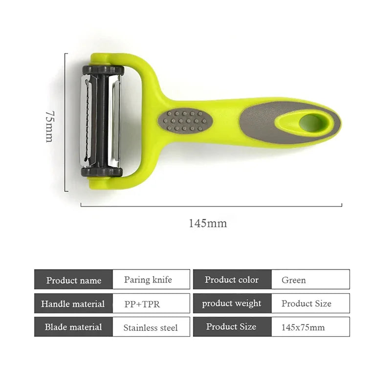 3-in-1 Rotary Vegetable Peeler with Swivel Blades – Kitchen Slicer & Julienne