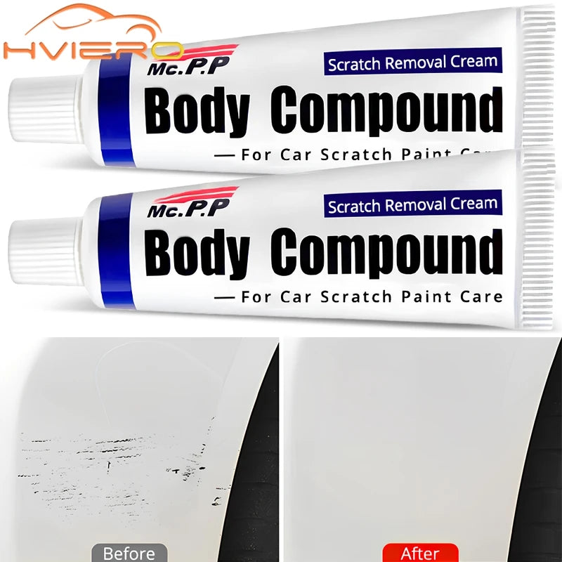 Car Scratch Repair Kit 2Pcs Wax Compound for Auto Body Polishing & Paint Care