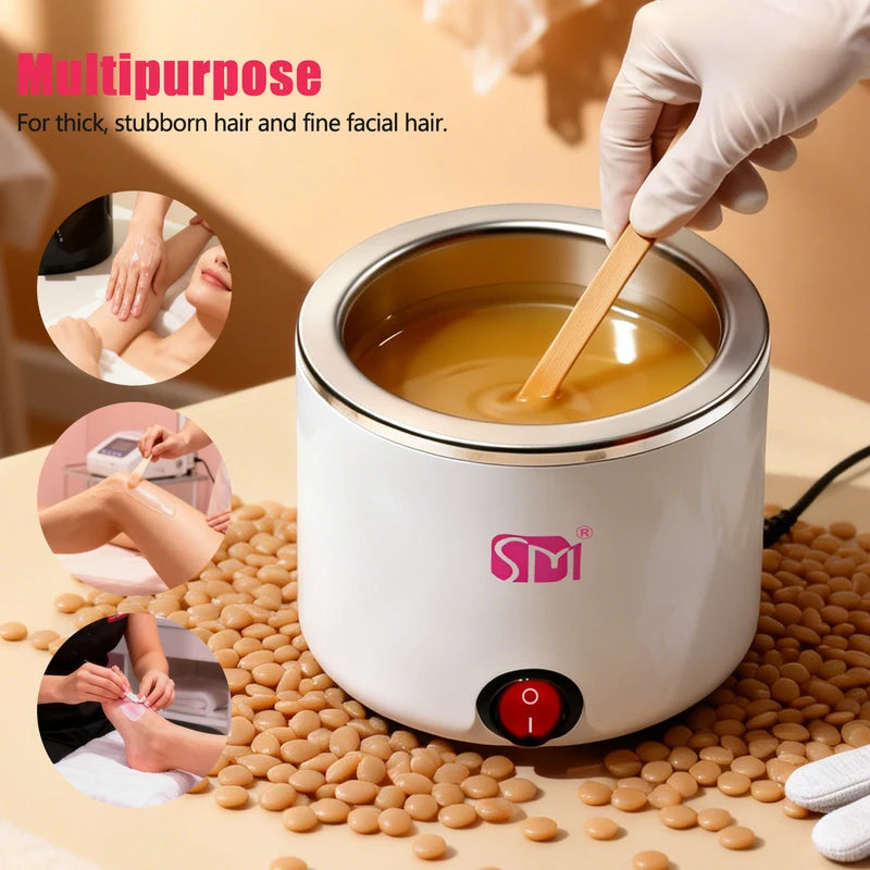 Portable Wax Warmer for Hair Removal - Quick Heating Body & Facial Wax Kit