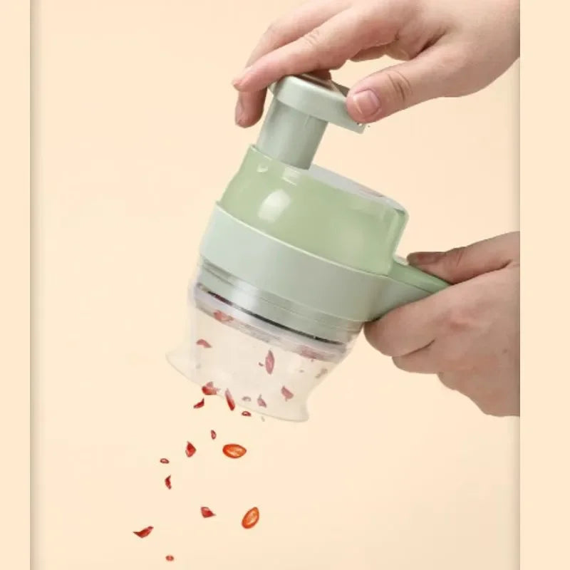 Electric Vegetable Chopper Food Processor with Garlic Ginger Onion Cutter