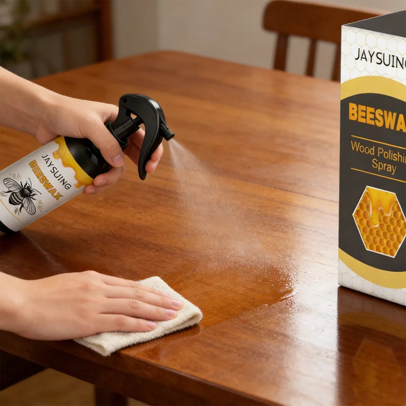 Beeswax Wood Polish Spray Furniture Scratch Repair Natural Shine Waterproof 120ml