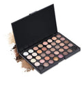 40-Color Matte Eyeshadow Palette with Glitter and Brush Set - Professional Eye Makeup