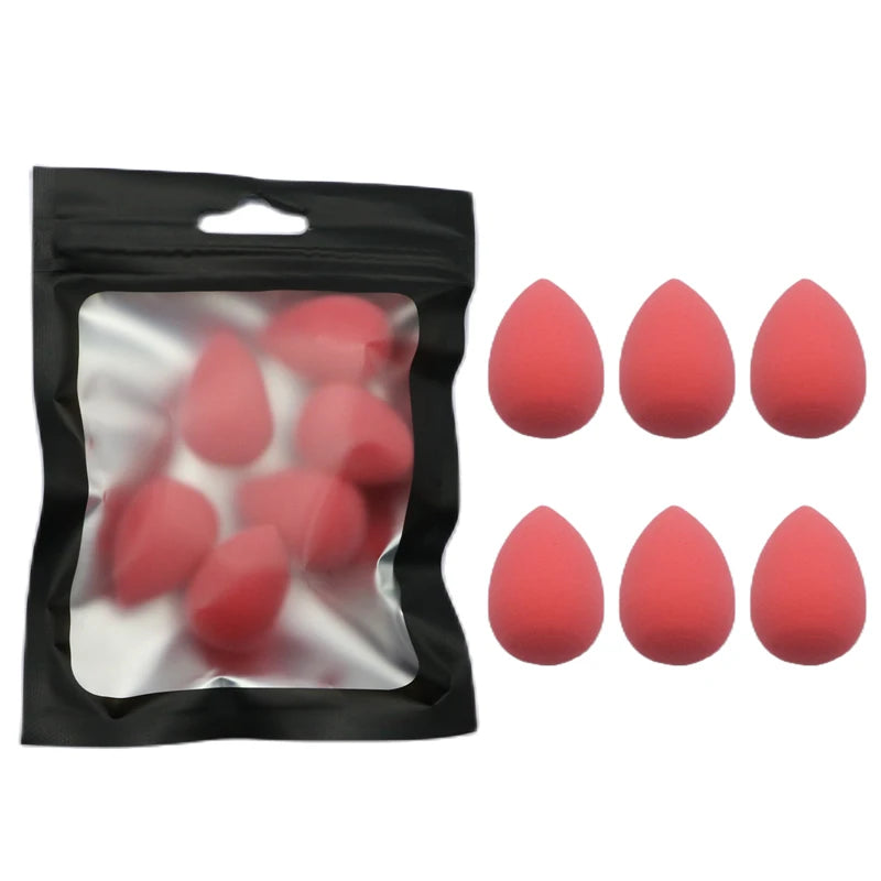 Mini Makeup Sponge Puffs Set - 6pcs Face Powder & Concealer Applicators