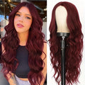 Synthetic Wig with Long Curly Hair and Bangs - Multiple Colors for Daily & Party Wear