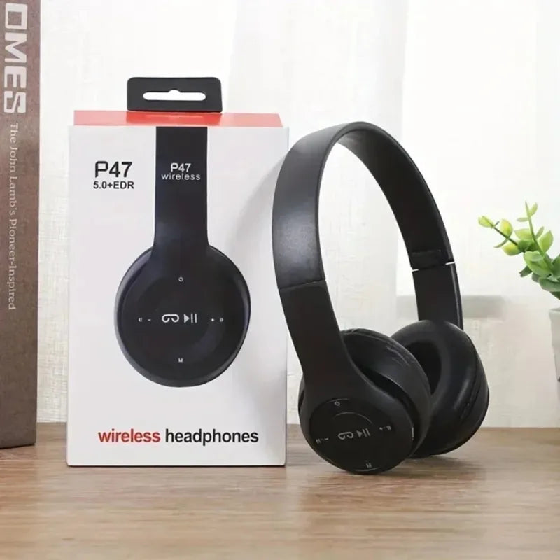 Wireless Bluetooth 5.0 Over-Ear Sports Headset with Foldable Design