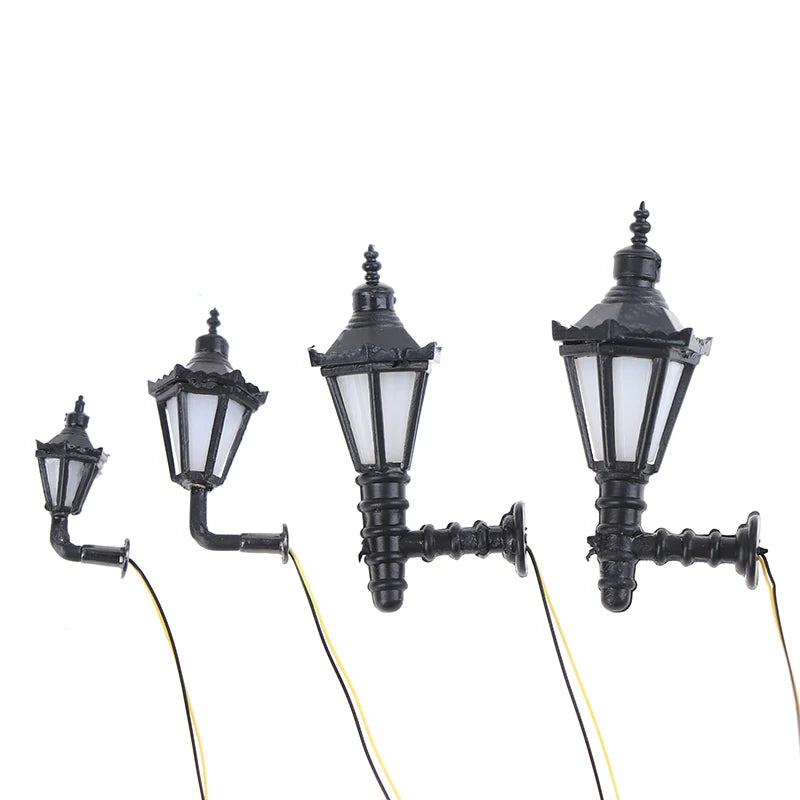 Dollhouse Wall Lamp LED Light for Miniature Garden and Room Decor - Warm White