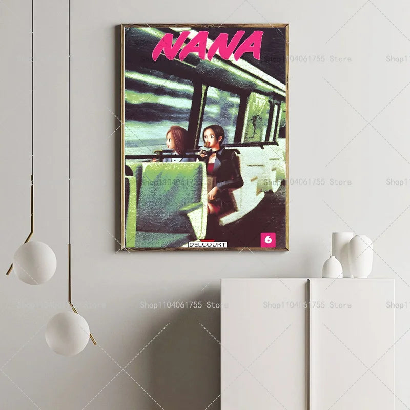 Anime Poster Wall Decor Self-Adhesive Waterproof Paper Sticker for Home & Bar