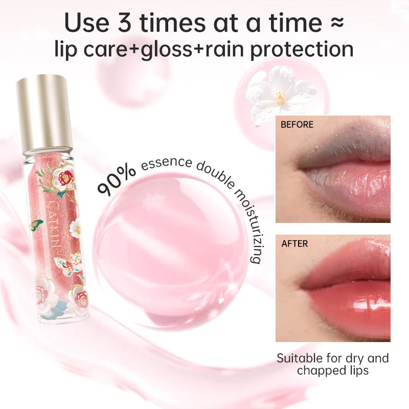 Moisturizing Lip Gloss with Precise Applicator - Water-Resistant, Long-Lasting
