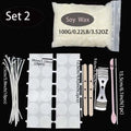 DIY Candle Making Kit with Soy Wax and Metal Wicks - Scented & Smokeless - 100G