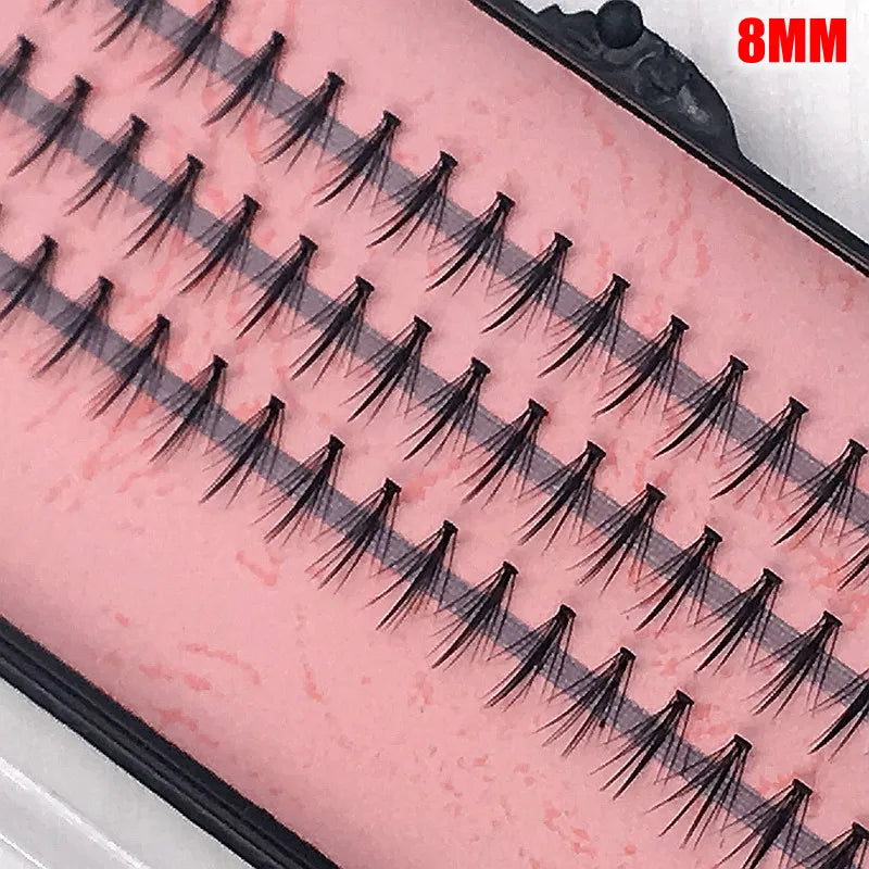 False Eyelashes 4 Pack - Natural Lightweight Individual Lashes for Makeup Extension