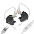 KZ ZSN Pro X Hybrid In-Ear Headphones - High-Fidelity Metal Earbuds with Noise Cancelling