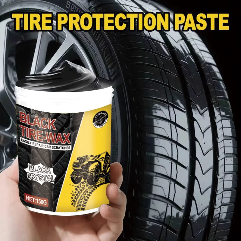 Car Tire Shine Wax - Long-Lasting Protection & Plastic Brightener for Vehicle Maintenance