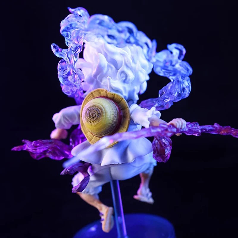 10cm Mini Luffy Gear 5 Action Figure Sun God Nika Collectible Anime Doll