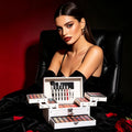 Multi-Function Makeup Kit with Mirror & Tools - Gift Box for Beginners & Teens