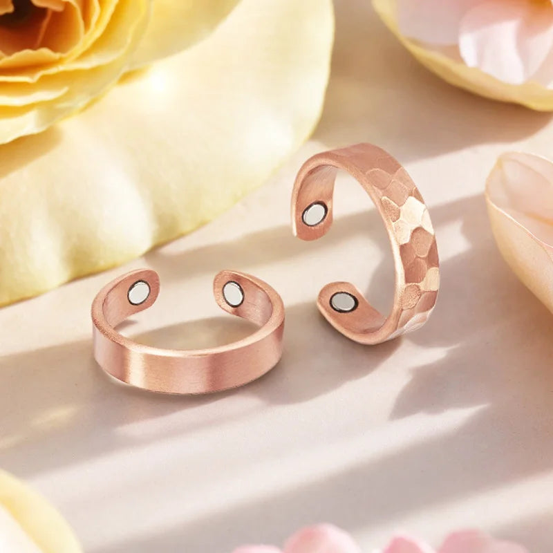 Magnetic Copper Ring for Women Adjustable Fit Valentine's & Mother's Day Jewelry