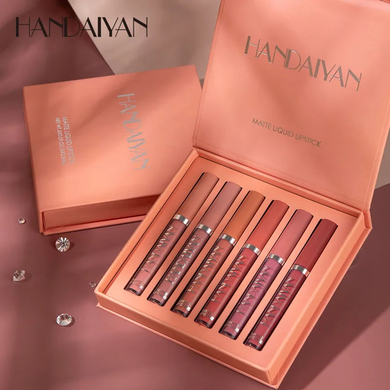 Liquid Velvet Matte Lip Gloss Set - Long Lasting Waterproof Lipstick for Women