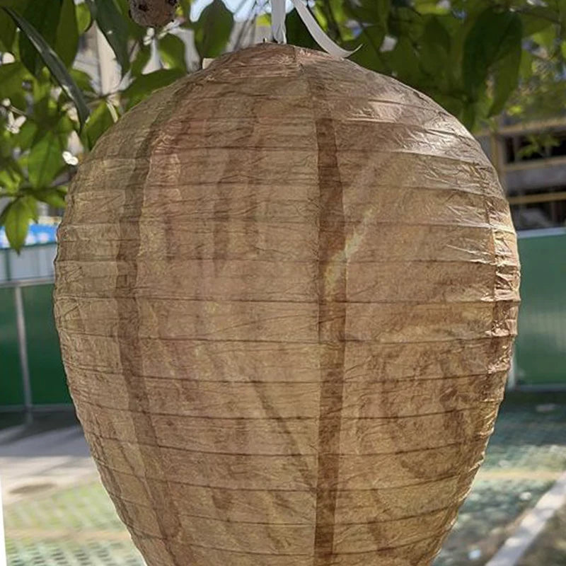 Outdoor Wasp Nest Decoy - Realistic Fake Hornet Trap for Garden & Patio
