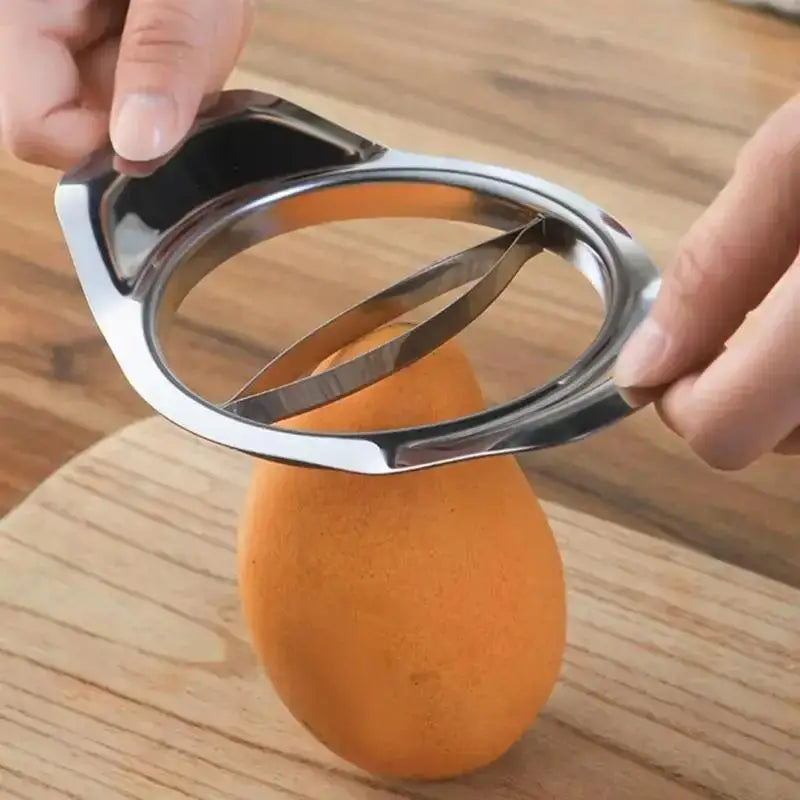 Stainless Steel Mango Cutter - Fruit Splitter & Core Remover Kitchen Tool