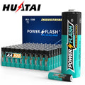 AA Batteries Pack 100 Long-Lasting Alkaline Powerflash LR06 for Home & Devices