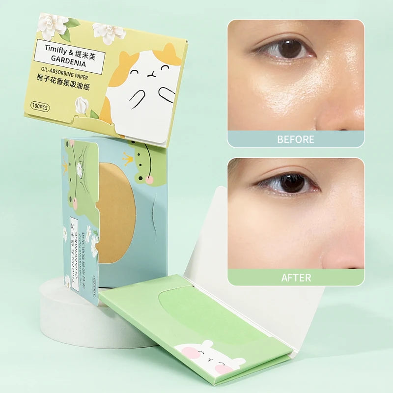 Oil Absorbing Blotting Paper Sheets for Face, Oil Control & Makeup Setting